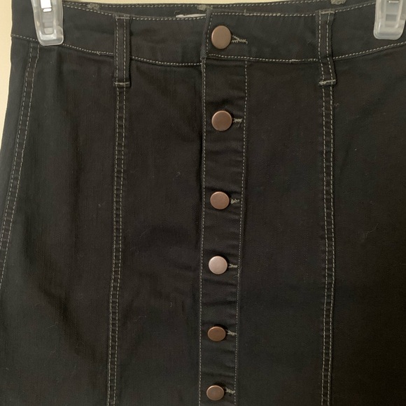 Falls Creek Black Denim Mini skirt - Picture 2 of 5